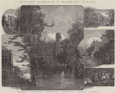 English Homes, Warwick Castle av Charles Auguste Loye