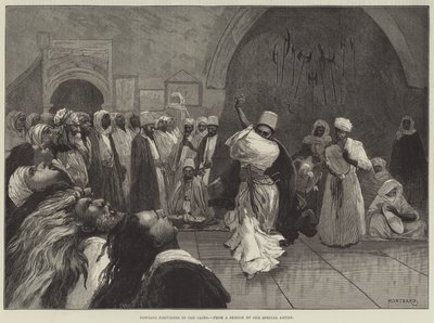 Ytande dervischer i Gamla Kairo av Charles Auguste Loye