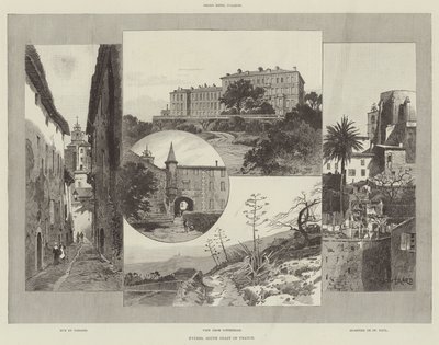 Hyeres, Frankrikes sydkust av Charles Auguste Loye