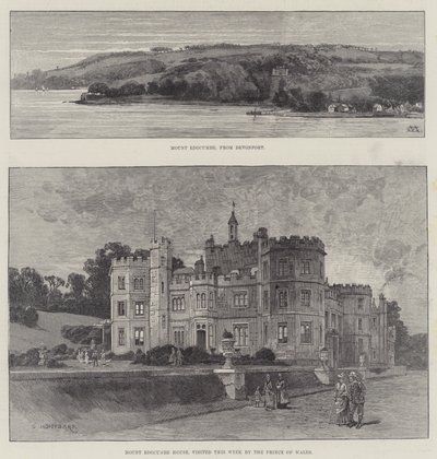 Mount Edgcumbe House av Charles Auguste Loye