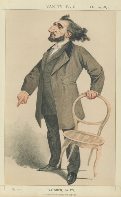 Mr Leon Gambetta av Charles Auguste Loye