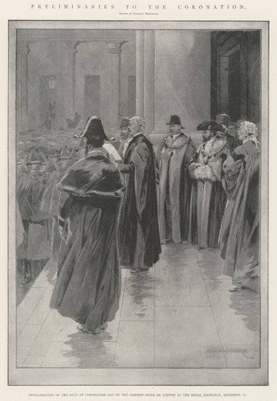 Förberedelser till kröningen av Charles Auguste Loye