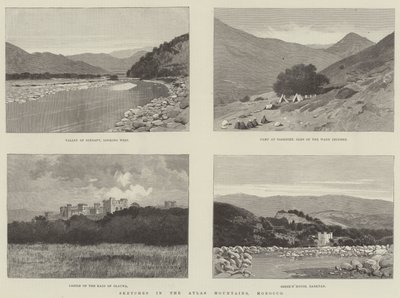 Skisser i Atlasbergen, Marocko av Charles Auguste Loye