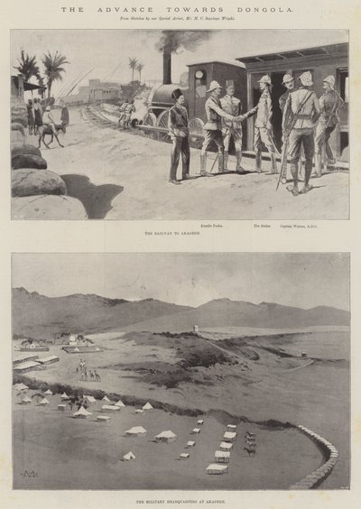 Framryckningen mot Dongola av Charles Auguste Loye
