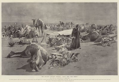 Framryckning mot Dongola, Halt! Vem går dit? av Charles Auguste Loye