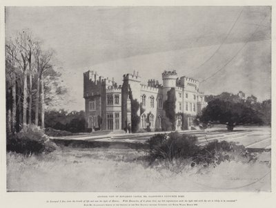 William Ewart Gladstones liv, en annan vy av Hawarden Castle, Gladstones favorithem. av Charles Auguste Loye