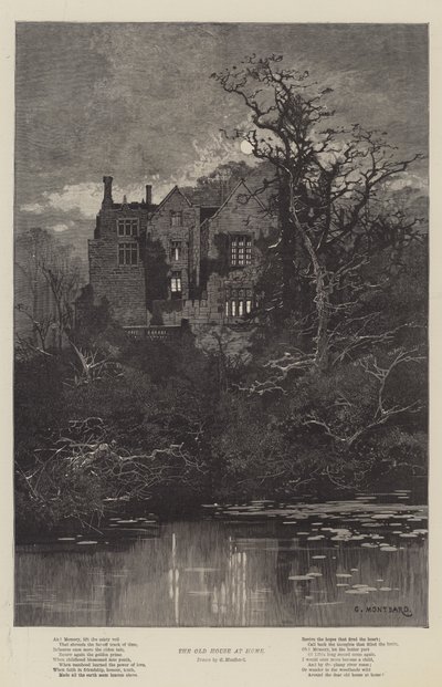 Det gamla huset hemma av Charles Auguste Loye