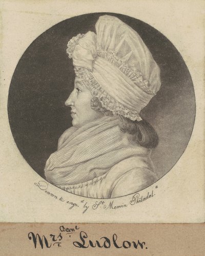 Arabella Duncan Ludlow av Charles B. J. Févret de Saint Mémin