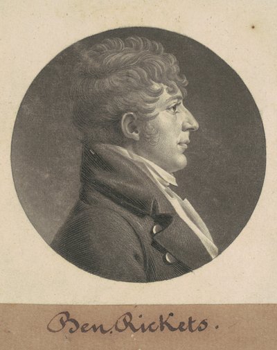 Benjamin Ricketts av Charles B. J. Févret de Saint Mémin
