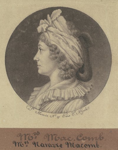 Christina Livingston Macomb av Charles B. J. Févret de Saint Mémin