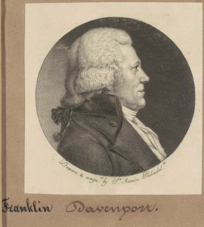 Franklin Davenport av Charles B. J. Févret de Saint Mémin