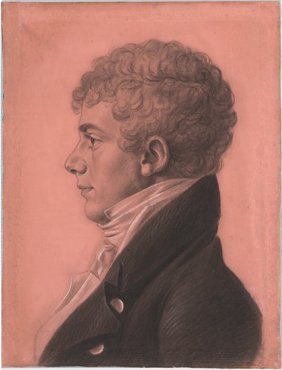 George Raleigh Dearborn av Charles B. J. Févret de Saint Mémin