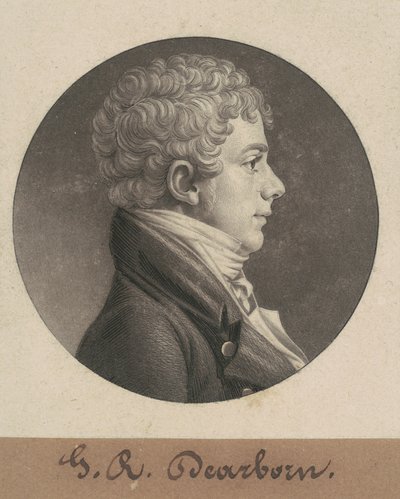 George Raleigh Dearborn av Charles B. J. Févret de Saint Mémin