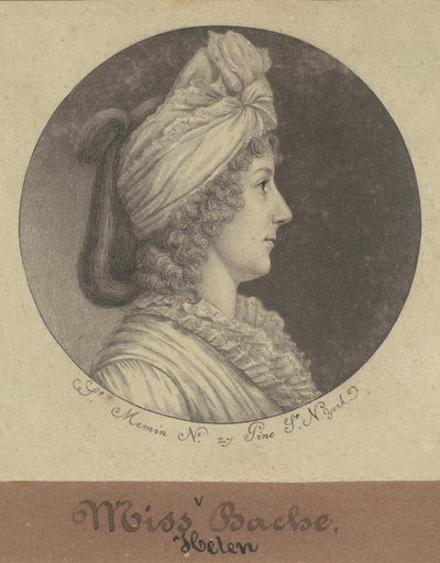 Helena Bache av Charles B. J. Févret de Saint Mémin