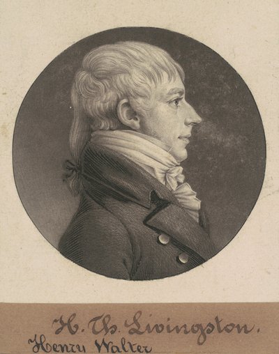 Henry Walter Livingston av Charles B. J. Févret de Saint Mémin