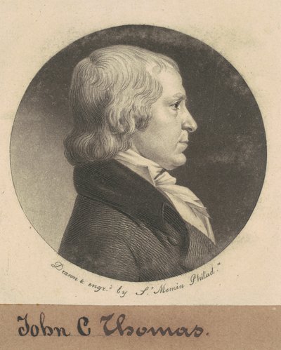 John Chew Thomas av Charles B. J. Févret de Saint Mémin