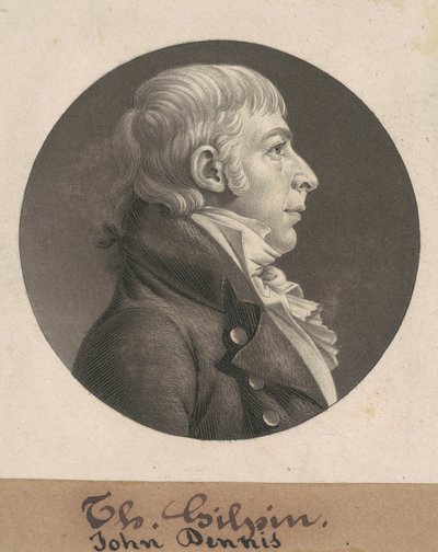 John Dennis av Charles B. J. Févret de Saint Mémin