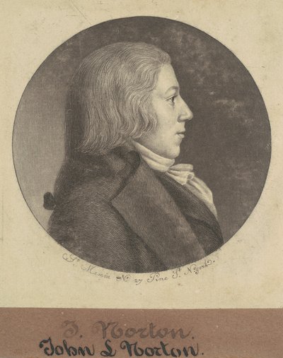 John Leake Norton av Charles B. J. Févret de Saint Mémin