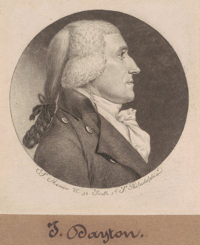Jonathan Dayton av Charles B. J. Févret de Saint Mémin