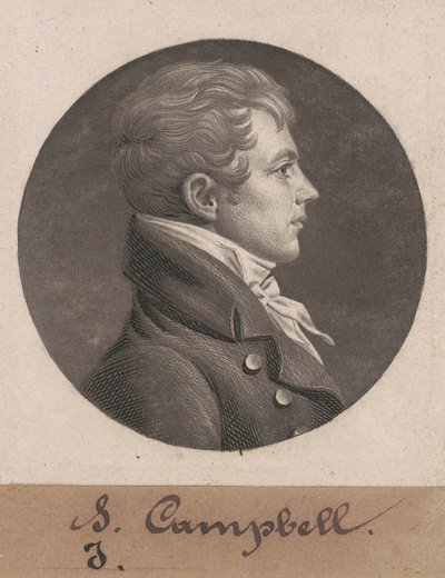 Levin Hicks Campbell av Charles B. J. Févret de Saint Mémin