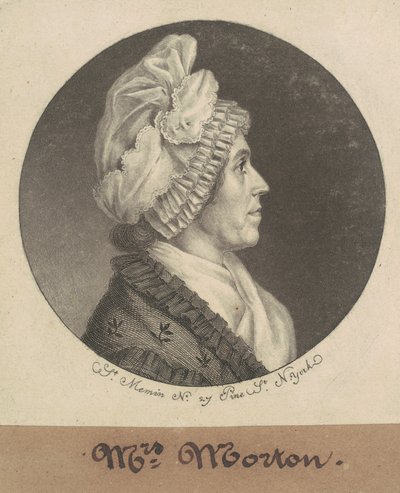 Maria Sophia Kemper Morton av Charles B. J. Févret de Saint Mémin