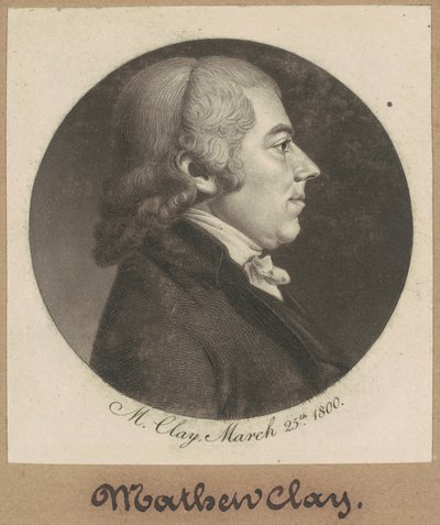 Matthew Clay av Charles B. J. Févret de Saint Mémin