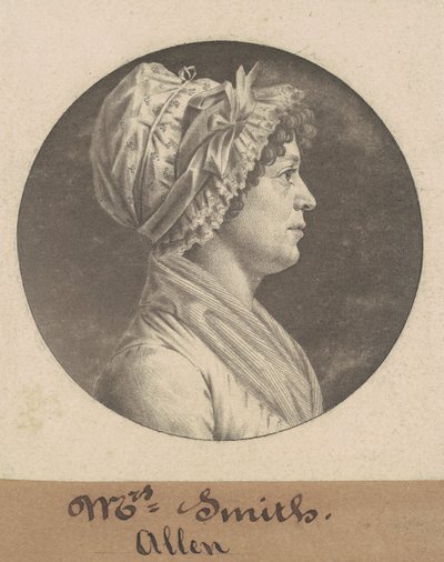 Fru Smith av Charles B. J. Févret de Saint Mémin