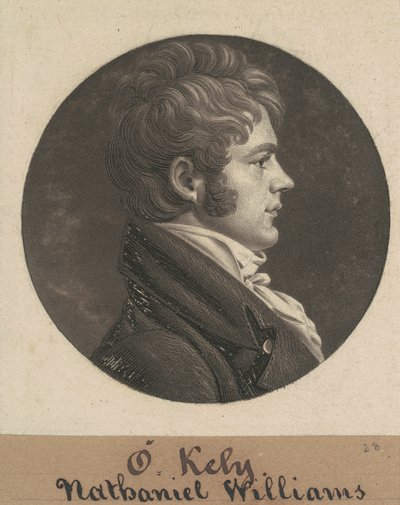 Nathaniel Williams av Charles B. J. Févret de Saint Mémin