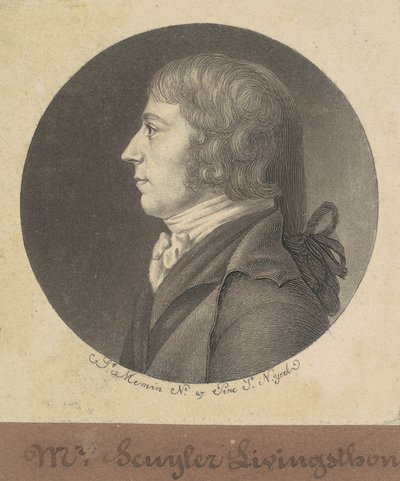 Peter Schuyler Livingston av Charles B. J. Févret de Saint Mémin