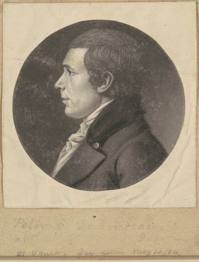 Peter Stephen DuPonceau av Charles B. J. Févret de Saint Mémin