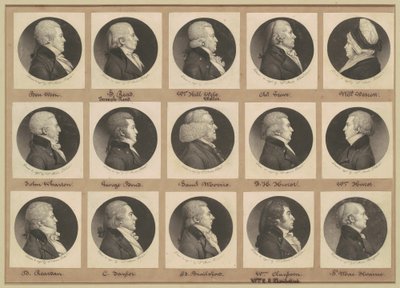 Saint-Mémin samling av porträtt, grupp 11 av Charles B. J. Févret de Saint Mémin
