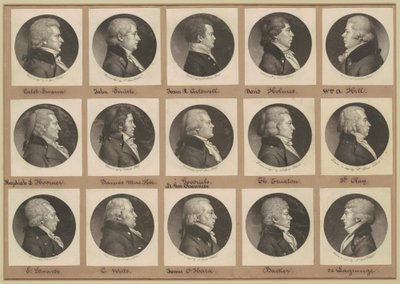 Saint-Mémin samling av porträtt, grupp 13 av Charles B. J. Févret de Saint Mémin
