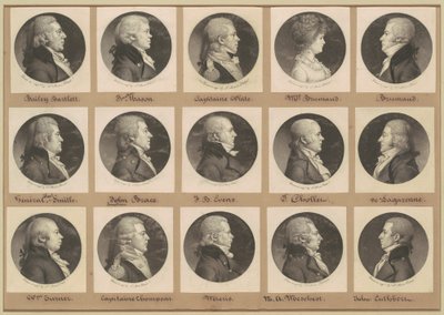 Saint-Mémin samling av porträtt, grupp 16 av Charles B. J. Févret de Saint Mémin