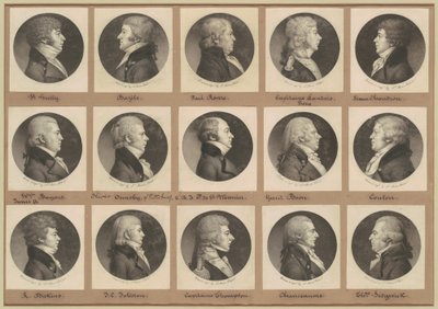 Saint-Mémin samling av porträtt, grupp 18 av Charles B. J. Févret de Saint Mémin