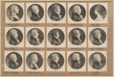 Saint-Mémin samling av porträtt, grupp 23 av Charles B. J. Févret de Saint Mémin