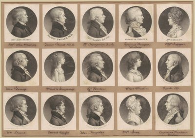 Saint-Mémin samling av porträtt, grupp 24 av Charles B. J. Févret de Saint Mémin