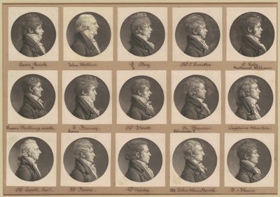 Saint-Mémin samling av porträtt, grupp 28 av Charles B. J. Févret de Saint Mémin