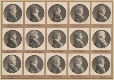 Saint-Mémin samling av porträtt, grupp 29 av Charles B. J. Févret de Saint Mémin