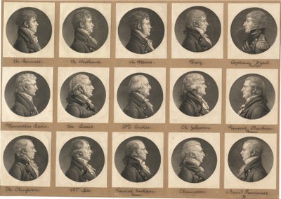 Saint-Mémin samling av porträtt, grupp 31 av Charles B. J. Févret de Saint Mémin