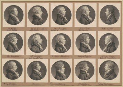 Saint-Mémin samling av porträtt, grupp 32 av Charles B. J. Févret de Saint Mémin