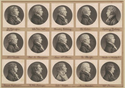 Saint-Mémin samling av porträtt, grupp 33 av Charles B. J. Févret de Saint Mémin