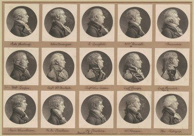 Saint-Mémin samling av porträtt, grupp 34 av Charles B. J. Févret de Saint Mémin