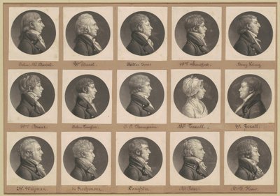 Saint-Mémin samling av porträtt, grupp 35 av Charles B. J. Févret de Saint Mémin