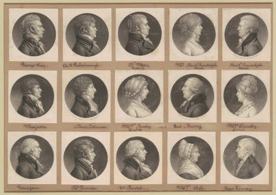 Saint-Mémin samling av porträtt, grupp 36 av Charles B. J. Févret de Saint Mémin