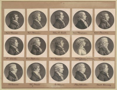 Saint-Mémin samling av porträtt, grupp 38 av Charles B. J. Févret de Saint Mémin