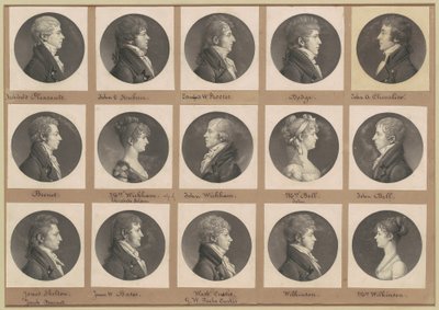 Saint-Mémin samling av porträtt, grupp 43 av Charles B. J. Févret de Saint Mémin