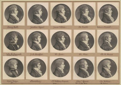 Saint-Mémin samling av porträtt, grupp 46 av Charles B. J. Févret de Saint Mémin