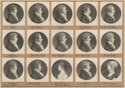Saint-Mémin samling av porträtt, grupp 47 av Charles B. J. Févret de Saint Mémin
