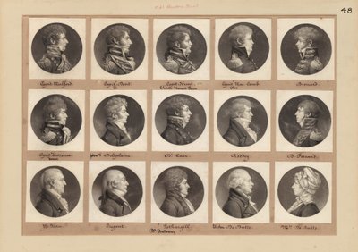 Saint-Mémin samling av porträtt, grupp 48 av Charles B. J. Févret de Saint Mémin