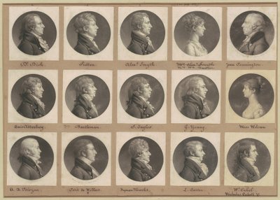 Saint-Mémin samling av porträtt, grupp 49 av Charles B. J. Févret de Saint Mémin